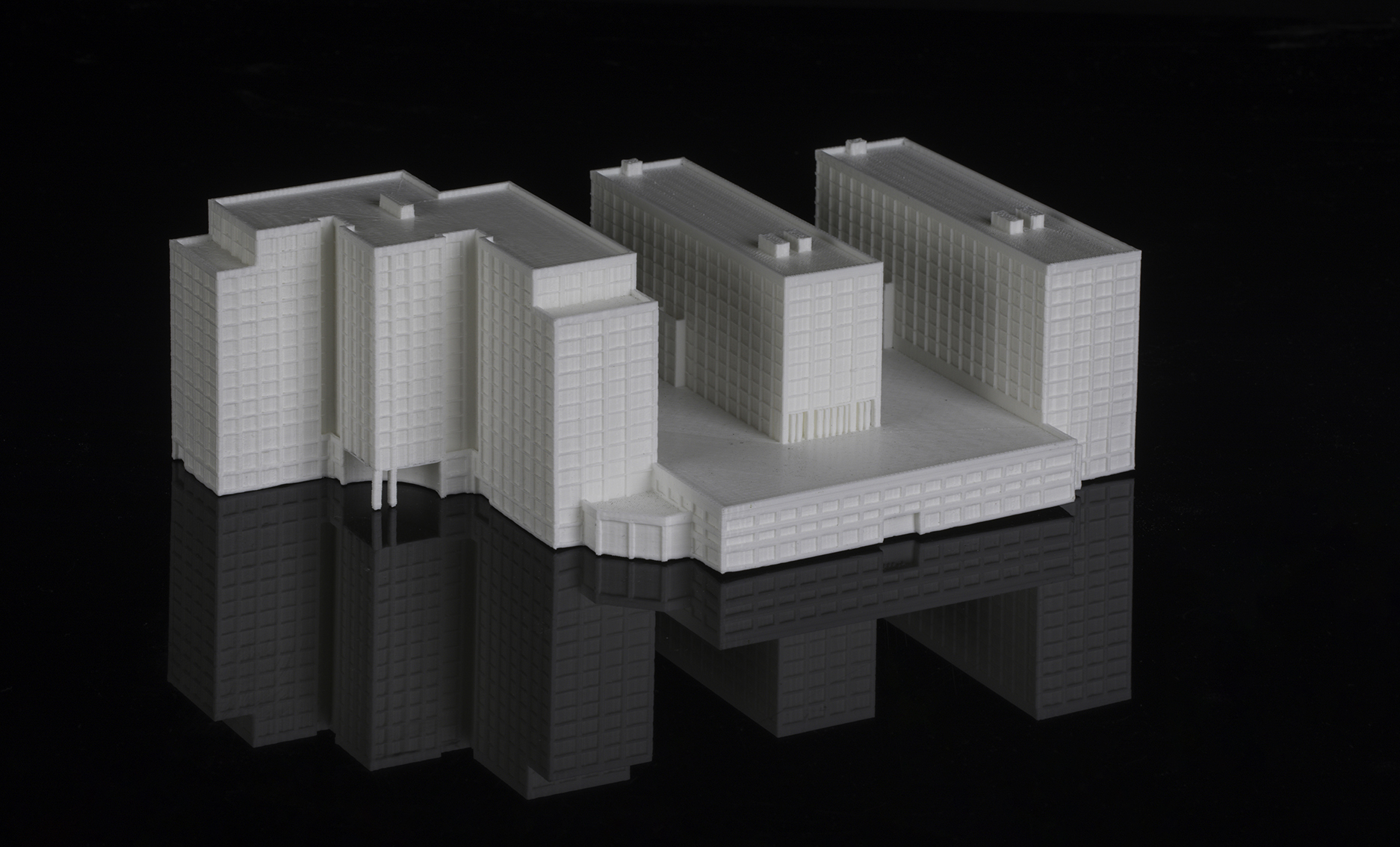Detailed architectural tower model made by MHS Architecture