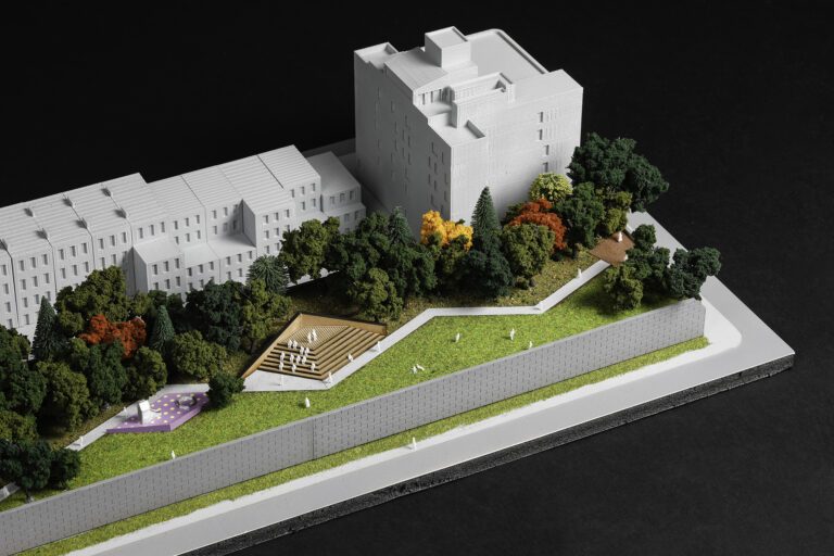 Architectural scale model supplied by MHS Architecture.
