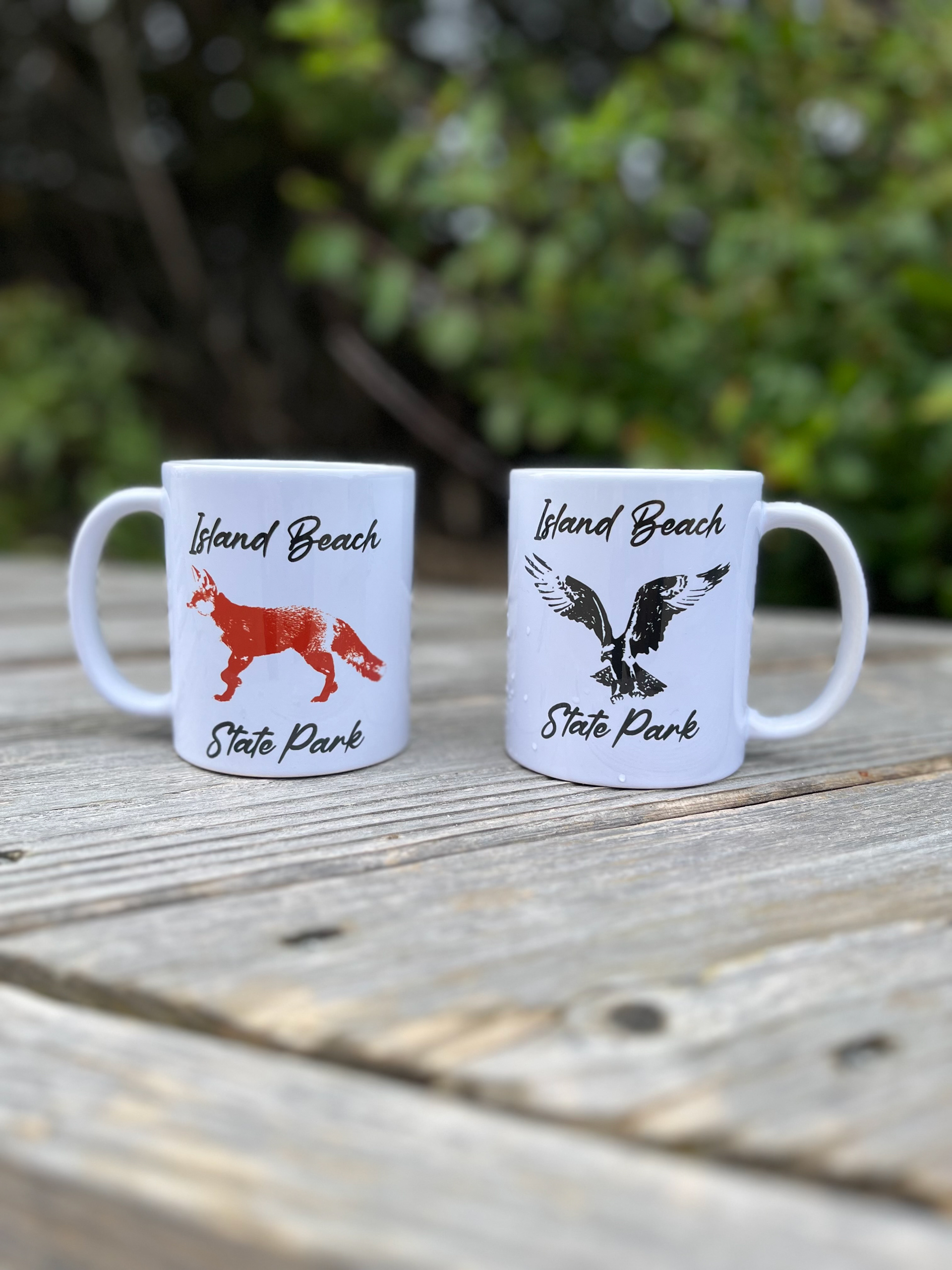 Island Beach State Park mug graphics designed by Emma Homoki